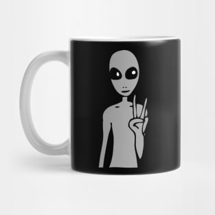 We Come In Peace (grey) Mug